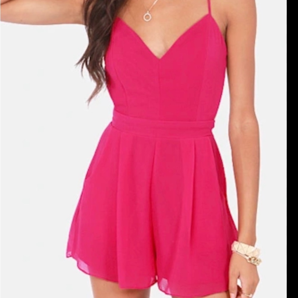 Papaya Pink Romper